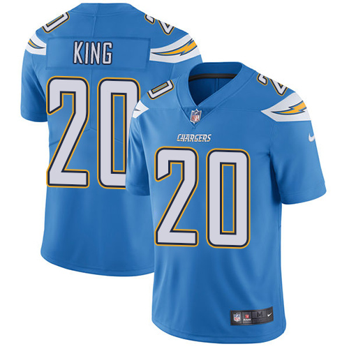 Nike Chargers #20 Desmond King Electric Blue Alternate Men's Stitched NFL Vapor Untouchable Limited Jersey